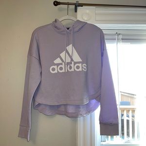 Adidas Cropped Hoodie purple size M